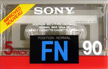 5 pack Sony FN 90 Type I Normal 1988 Europe