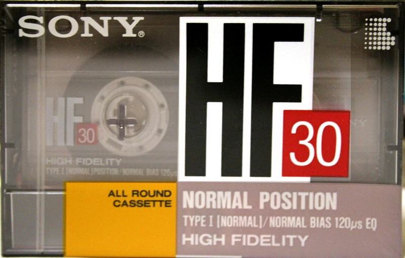 Compact Cassette Sony HF 30 Type I Normal 1989 Japan