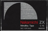 Compact Cassette Nakamichi ZX 15 "S 007" Type IV Metal 1979 USA