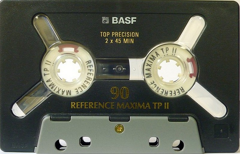 Compact Cassette BASF TP II Reference Maxima 90 Type II Chrome 1995 Europe