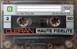 Compact Cassette Cleran Haute Fidelite 60 Type I Normal 1986 France