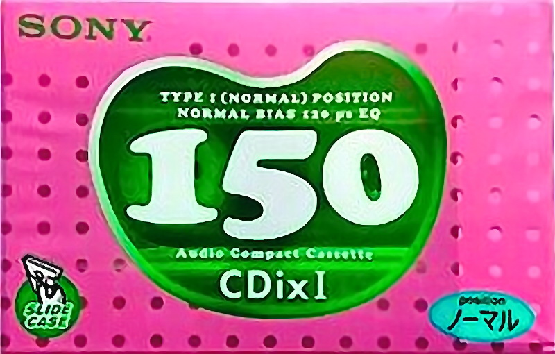 Compact Cassette Sony CDix I 150 "C-150CDX1G" Type I Normal 1999 Japan