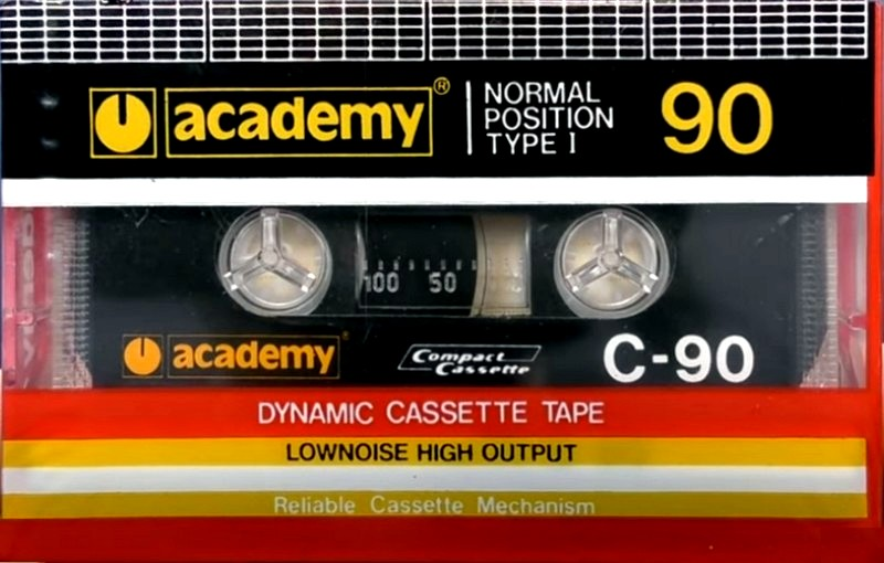 Compact Cassette Academy 90 Type I Normal Hong Kong