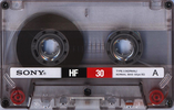 Compact Cassette Sony HF 30 Type I Normal 1988 Japan