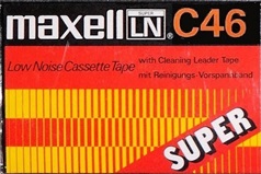 Compact Cassette Maxell LN Super 46 Type I Normal 1975 Worldwide
