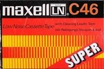 Compact Cassette Maxell LN Super 46 Type I Normal 1975 Worldwide