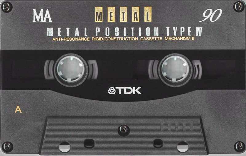 Compact Cassette TDK MA 90 "MA-90F" Type IV Metal 1994 Japan