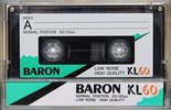 Compact Cassette Baron KL 60 Type I Normal 1986 Japan