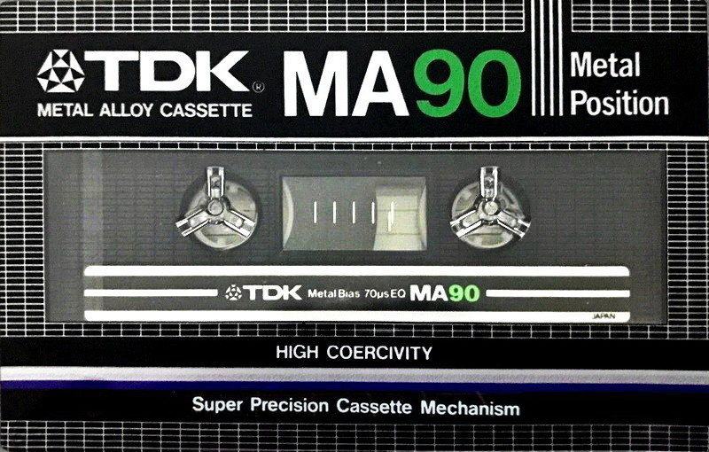 Compact Cassette TDK MA 90 Type IV Metal 1982 Japan