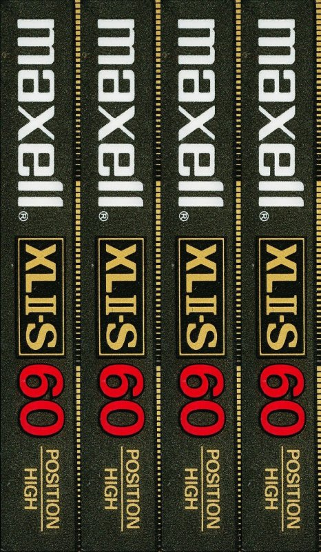 Compact Cassette Maxell XLII-S 60 Type II Chrome 1983 USA