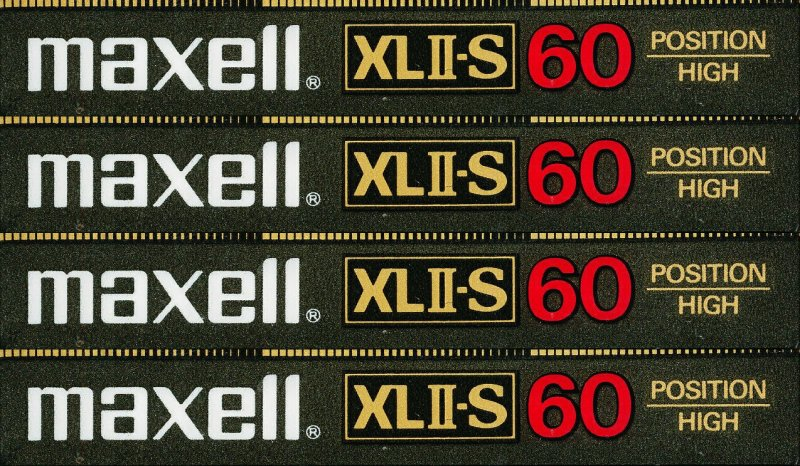 Compact Cassette Maxell XLII-S 60 Type II Chrome 1983 USA