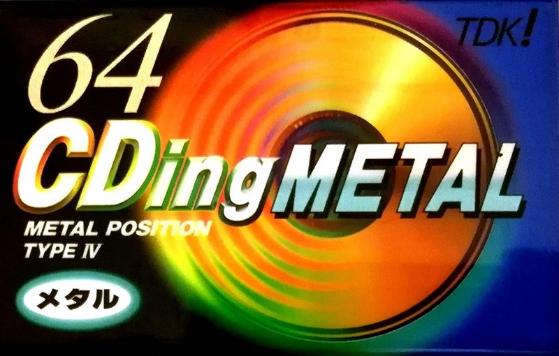 Compact Cassette TDK CDing Metal 64 "CDM-64G" Type IV Metal 1996 Japan