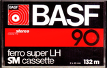 Compact Cassette BASF Ferro Super LH 90 "Small Window" Type I Normal 1978 Germany