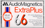 Compact Cassette Audio Magnetics Extra Plus 66 Type I Normal 1977 Germany