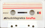 Compact Cassette Audio Magnetics Extra Plus 66 Type I Normal 1977 Germany