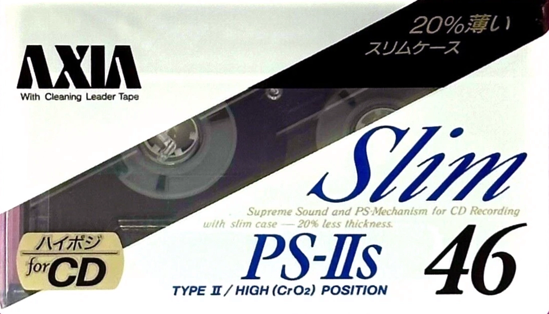 Compact Cassette AXIA PS-IIs 46 Type II Chrome 1990 Japan