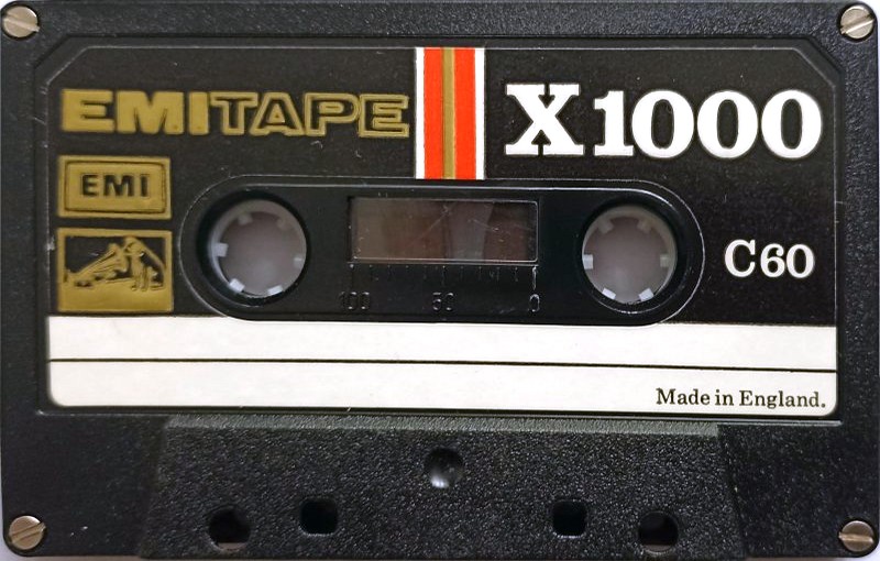 Compact Cassette EMITAPE X1000 60 Type I Normal 1975 Europe