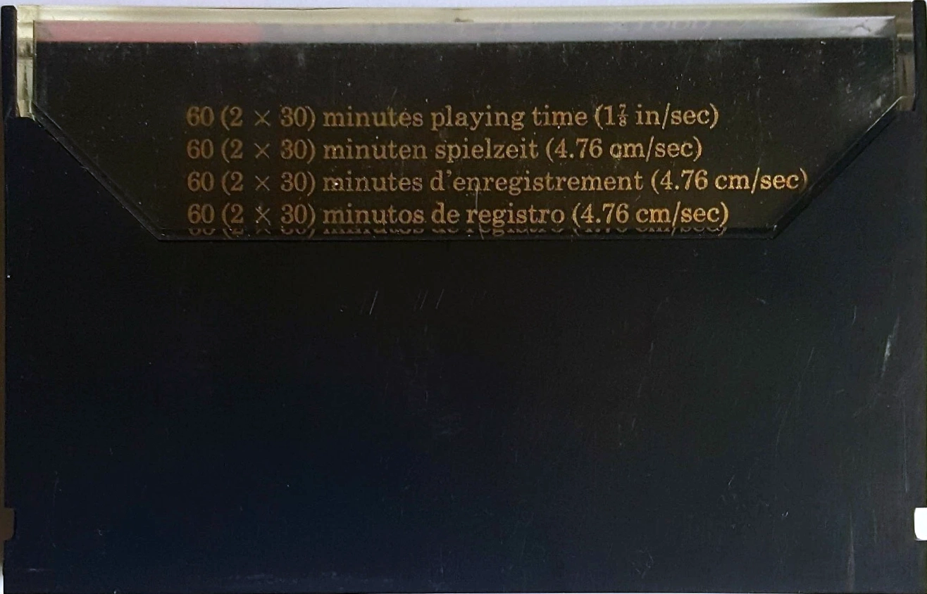 Compact Cassette EMITAPE X1000 60 Type I Normal 1975 Europe