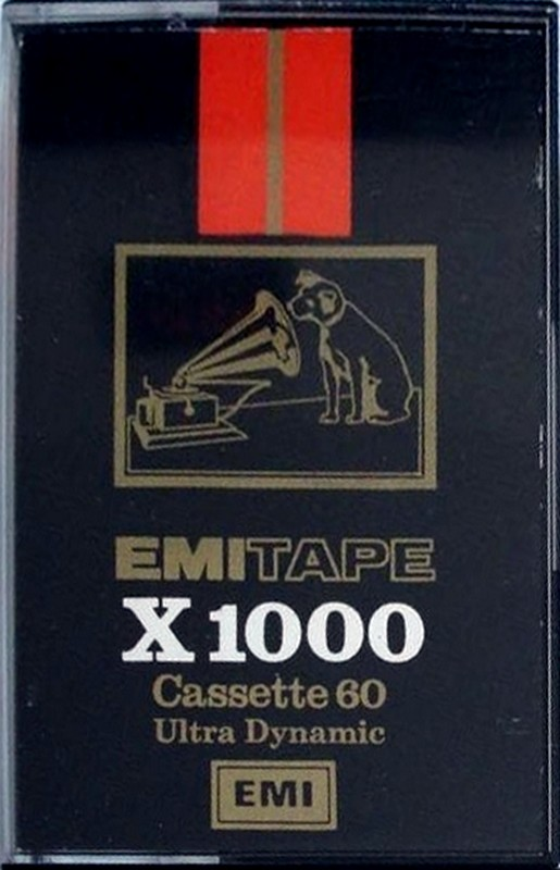 Compact Cassette EMITAPE X1000 60 Type I Normal 1975 Europe