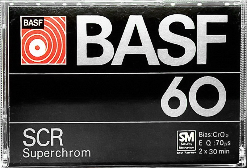 Compact Cassette BASF SCR 60 Type II Chrome 1978 Japan