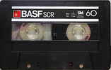 Compact Cassette BASF SCR 60 Type II Chrome 1978 Japan