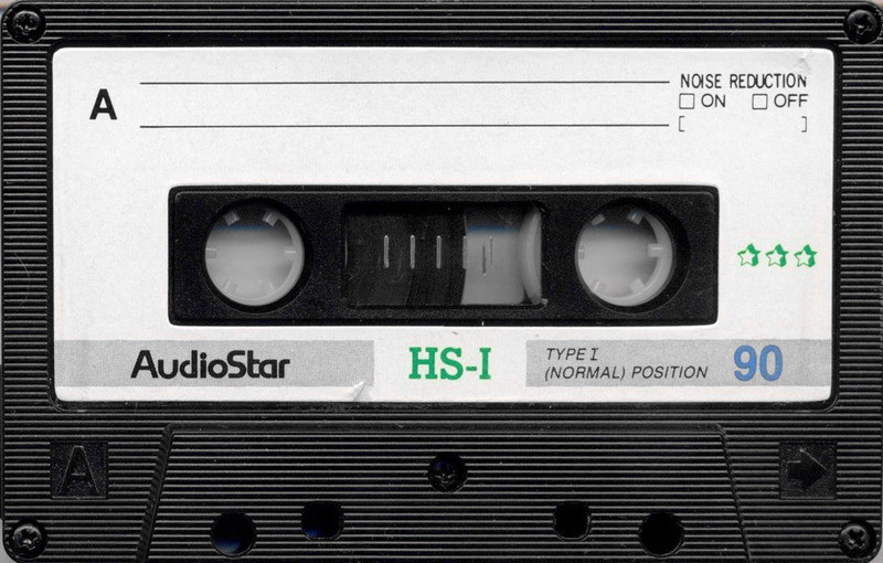 Compact Cassette Audio Star HS-I 90 Type I Normal 1988 Europe