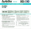 Compact Cassette Audio Star HS-I 90 Type I Normal 1988 Europe