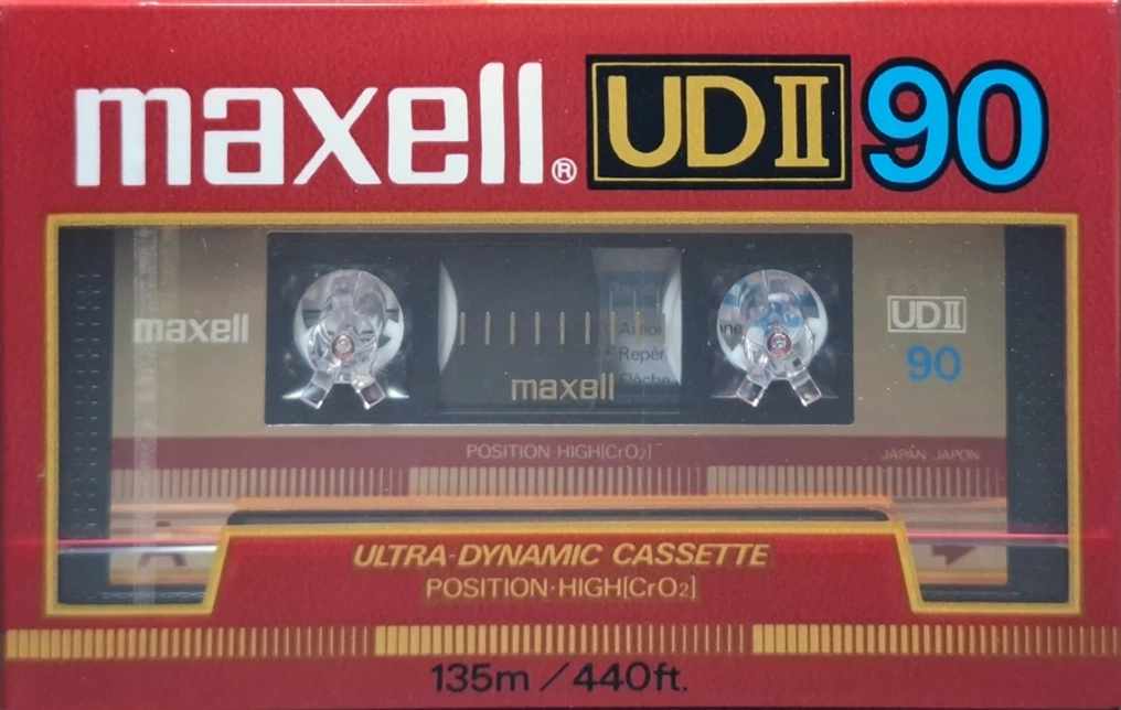 Compact Cassette Maxell UDII / UD2 90 Type II Chrome 1985 Europe