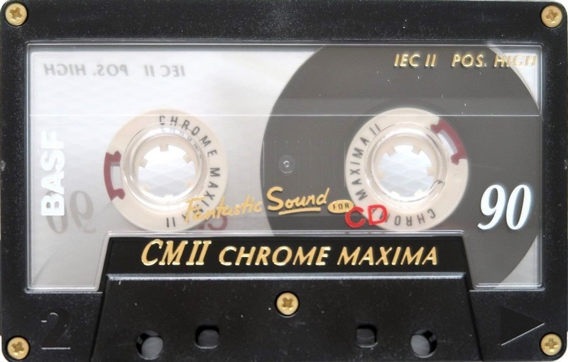 Compact Cassette BASF CM II Chrome Maxima 90 Type II Chrome 1995 Europe