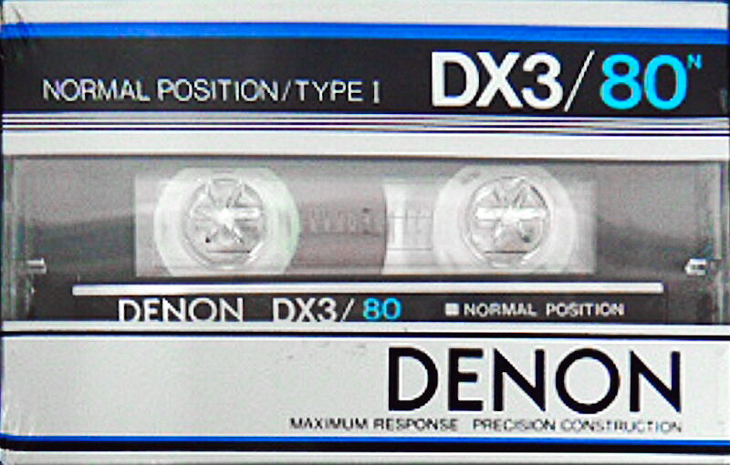 Compact Cassette Denon DX3 80 Type I Normal 1983 Japan