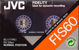 Compact Cassette JVC FI-S 60 "F1-S90EN" Type I Normal 1990 Europe