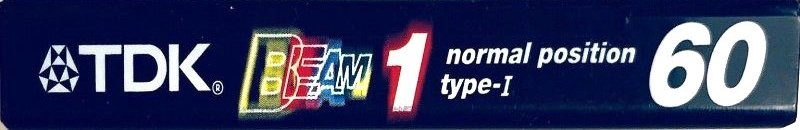 Compact Cassette TDK Beam 1 60 "BM1-60S" Type I Normal 1999 Japan