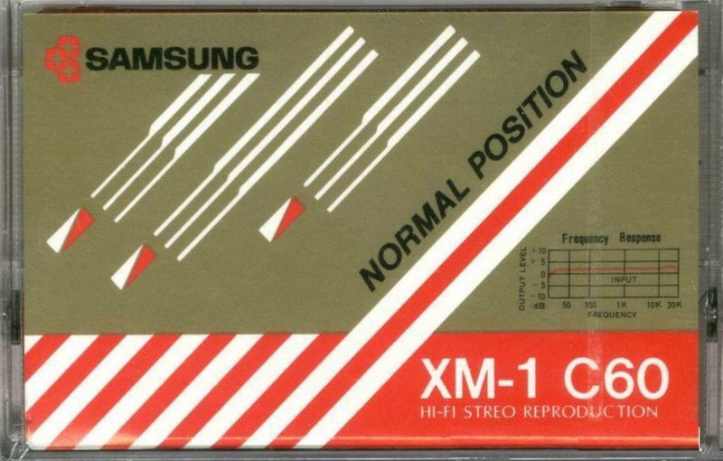 Compact Cassette Samsung XM-1 60 Type I Normal 1982 Europe