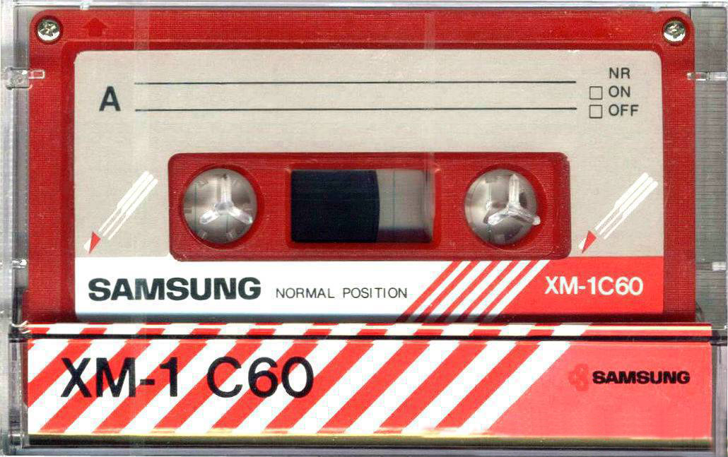 Compact Cassette Samsung XM-1 60 Type I Normal 1982 Europe