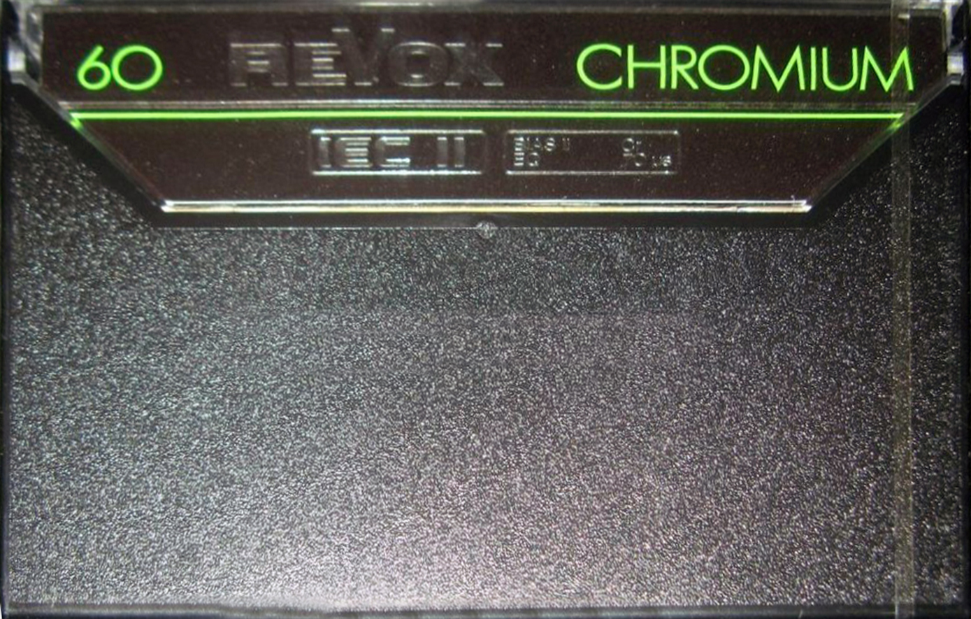 Compact Cassette Revox 60 "Chromium" Type II Chrome 1984 Europe