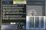 Compact Cassette Sony UX 90 "C-90UXA" Type II Chrome 1995 Europe