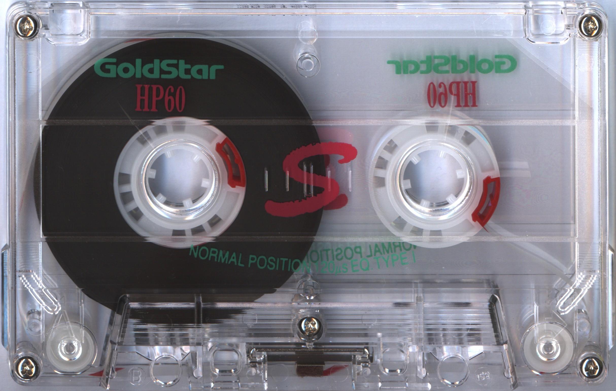 Compact Cassette Goldstar HP 60 "Super Pink" Type I Normal 1991 Europe