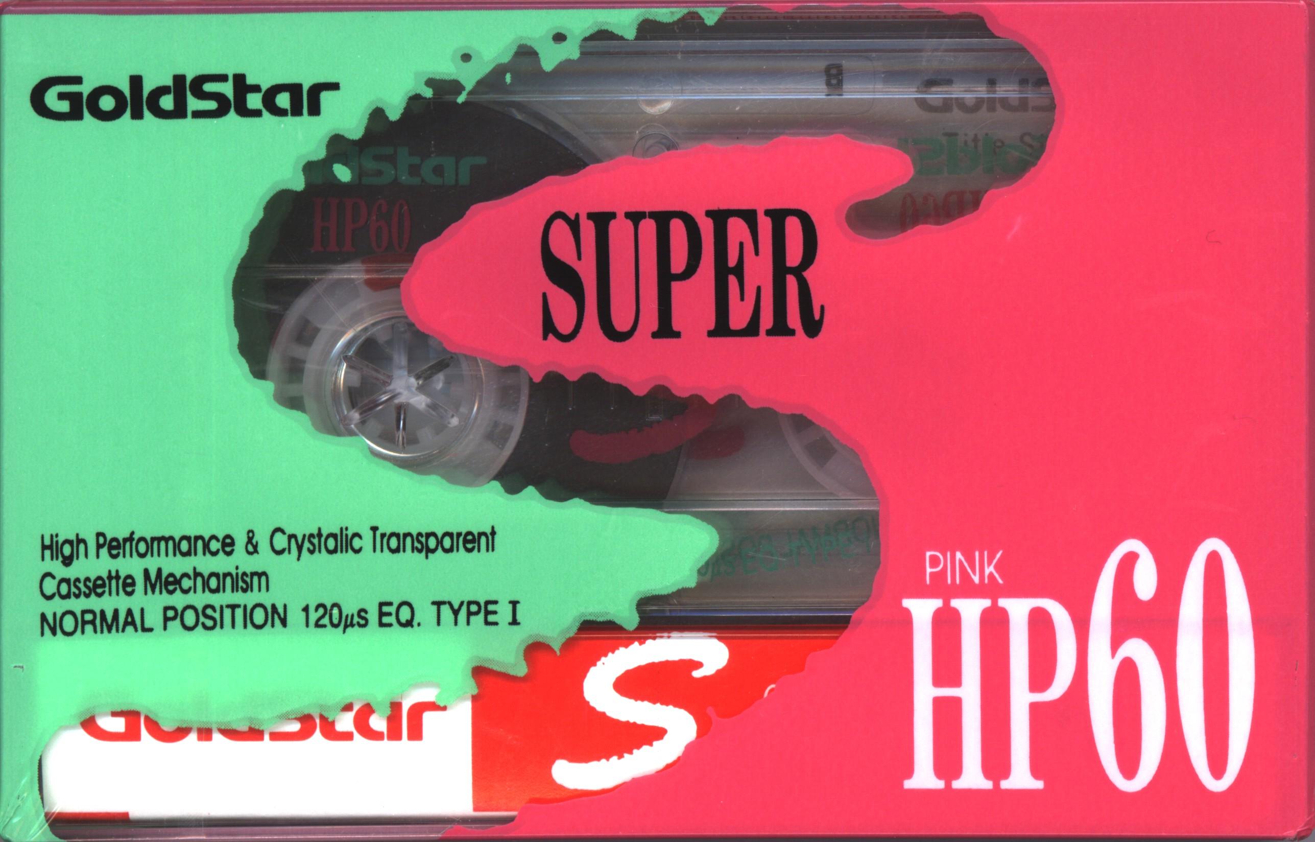 Compact Cassette Goldstar HP 60 "Super Pink" Type I Normal 1991 Europe