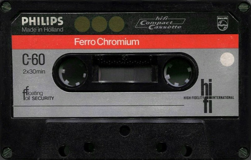 Compact Cassette Philips Ferro Chromium 60 Type III Ferro Chrome 1975 Europe