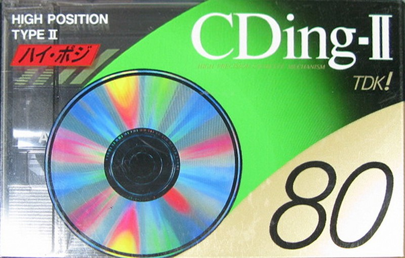 Compact Cassette TDK CDing 2 80 "CD2-80A" Type II Chrome 1993 Japan