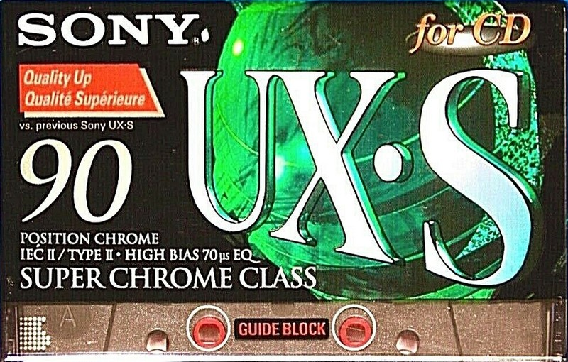 Compact Cassette Sony UX-S 90 Type II Chrome 1996 Europe
