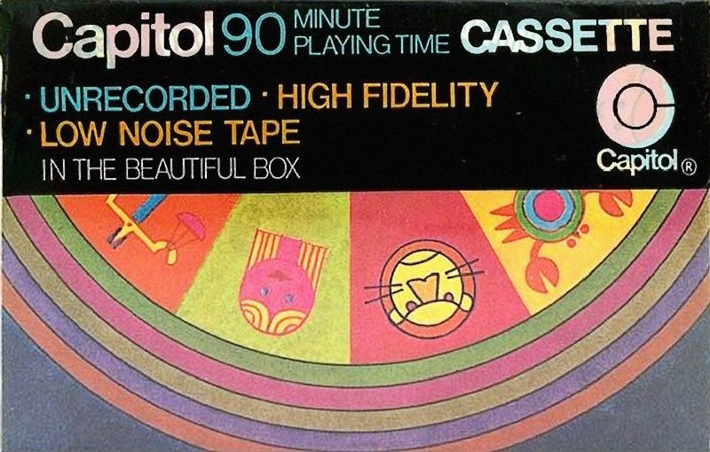 Compact Cassette Capitol Psychedelic Zodiac 90 Type I Normal 1970 USA