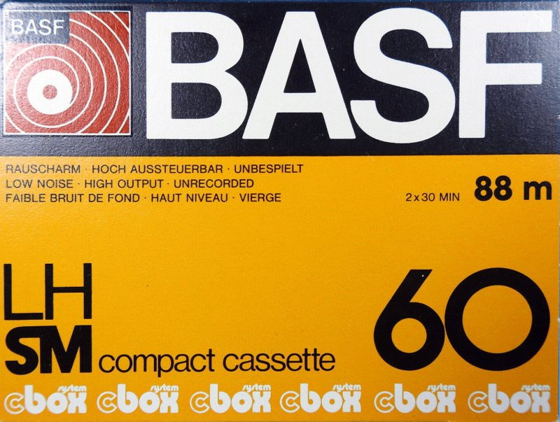 Compact Cassette BASF LH 60 Type I Normal 1976 Europe