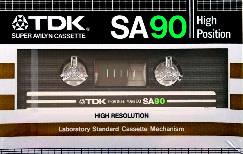 Compact Cassette TDK SA 90 Type II Chrome 1982 Australia, Europe