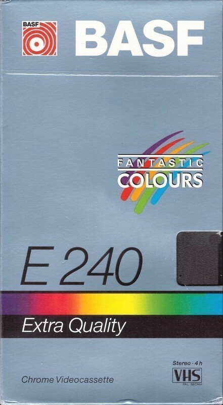 VHS, Video Home System BASF Extra Quality 240 Type II Chrome 1988 Europe