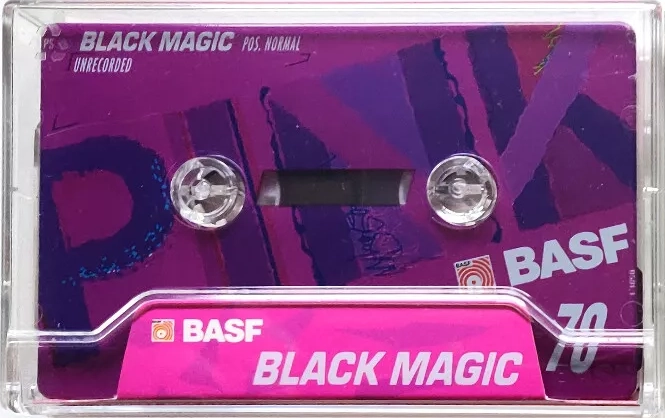 Compact Cassette BASF 70 "Black Magic PINK" Type I Normal Germany