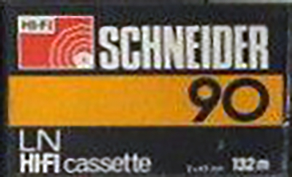 Compact Cassette Schneider 90 "LN HIFI" Type I Normal 1975 Germany