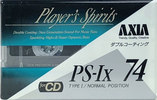 Compact Cassette AXIA PS-Ix 74 "PS-1X A 74" Type I Normal 1991 Japan