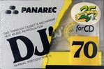 Compact Cassette Panarec DJ` 70 Type I Normal 1995 Indonesia