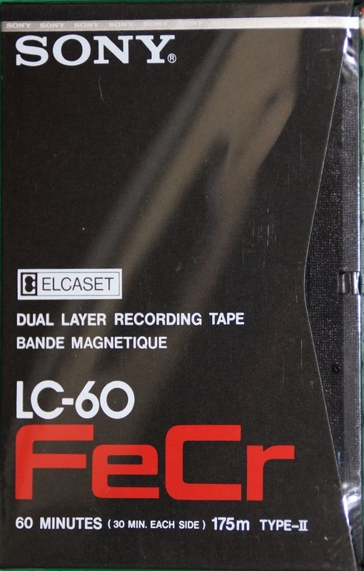 Elcaset Sony 60 "FeCr" Type III Ferro Chrome Japan